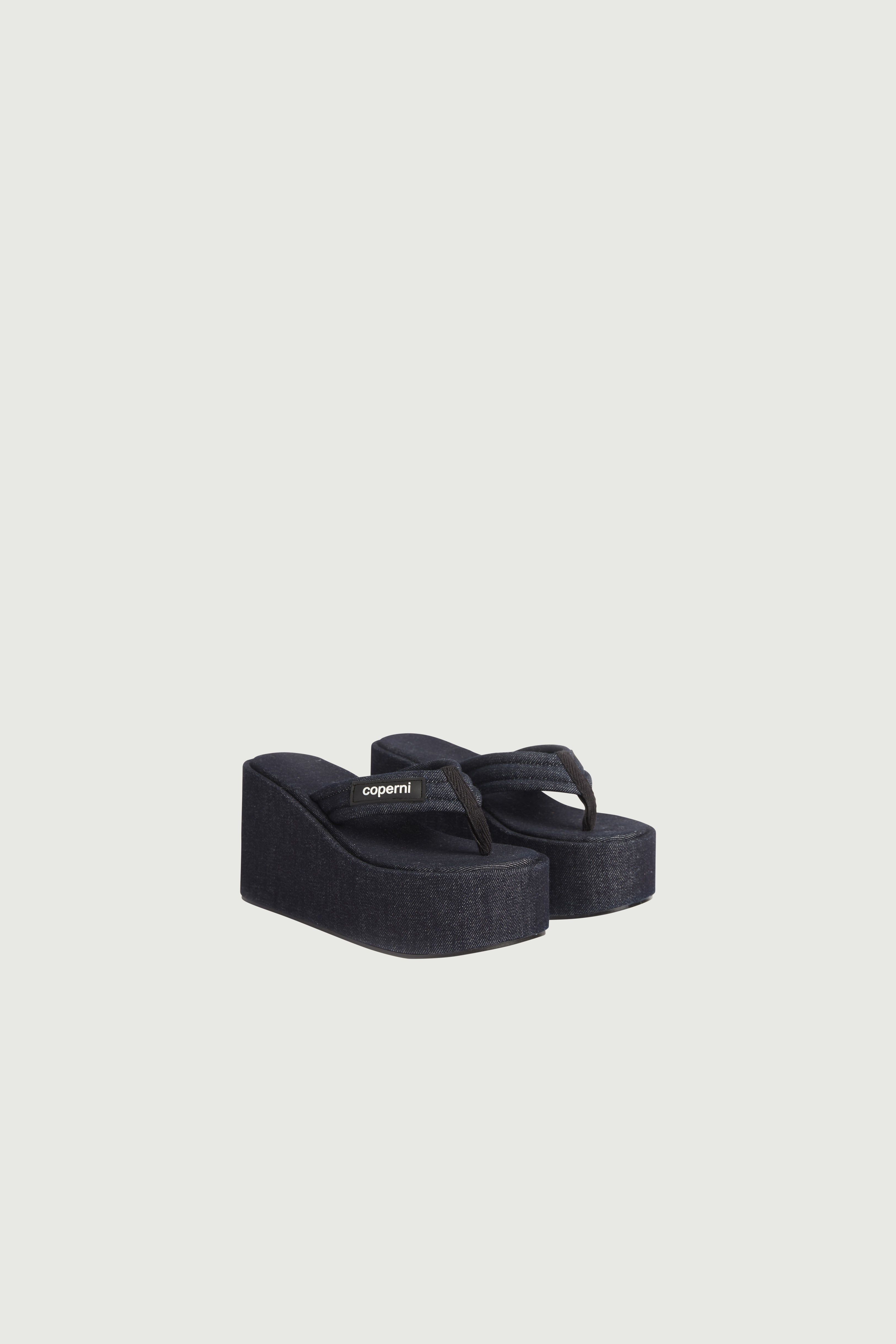 COPERNI Denim Branded Wedge Sandal | REVERSIBLE