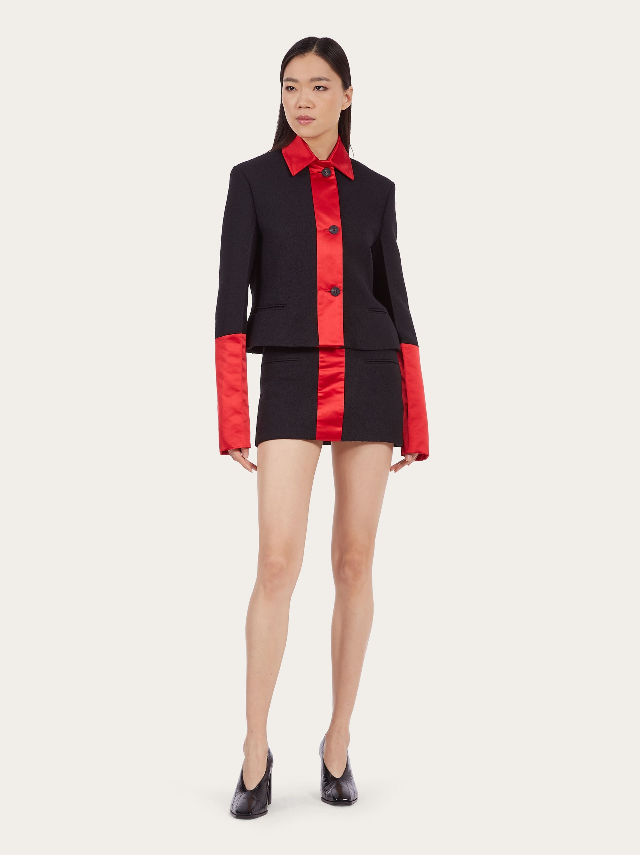 Color block short jacket - 5