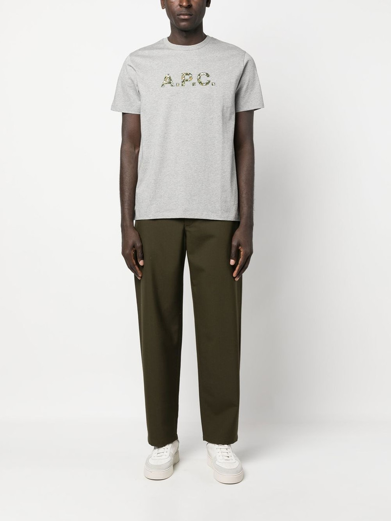 A.P.C. logo-print cotton T-shirt outlook