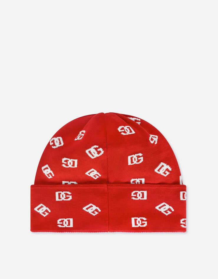 Jacquard knit hat with DG Monogram - 2