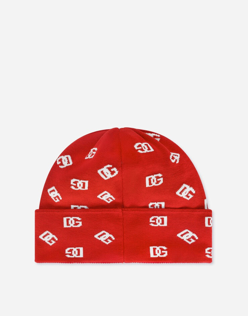 Dolce & Gabbana Jacquard knit hat with DG Monogram outlook