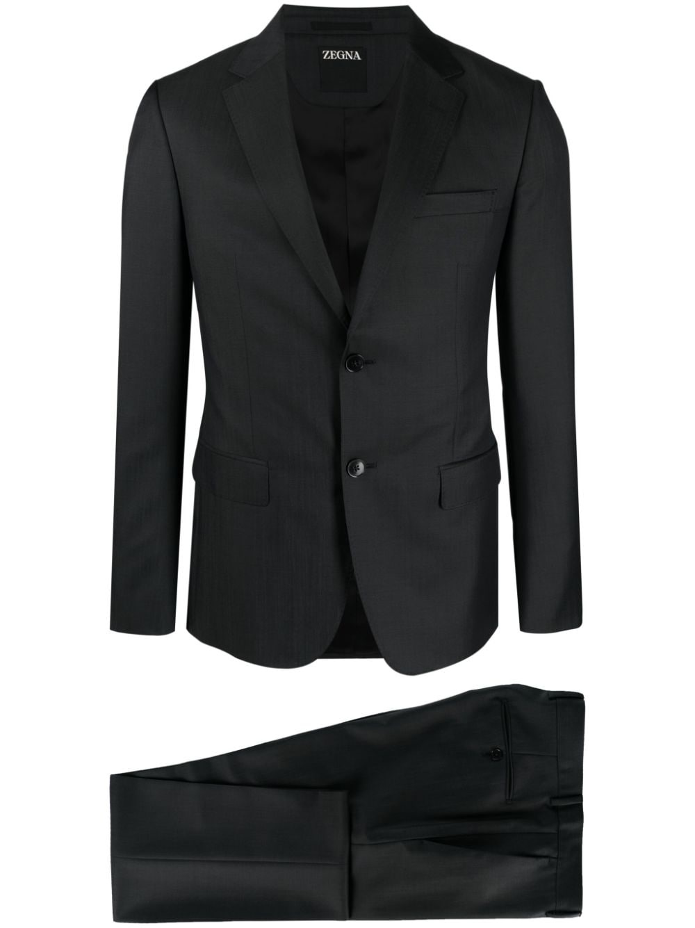 single-breasted notched-lapels suit - 1