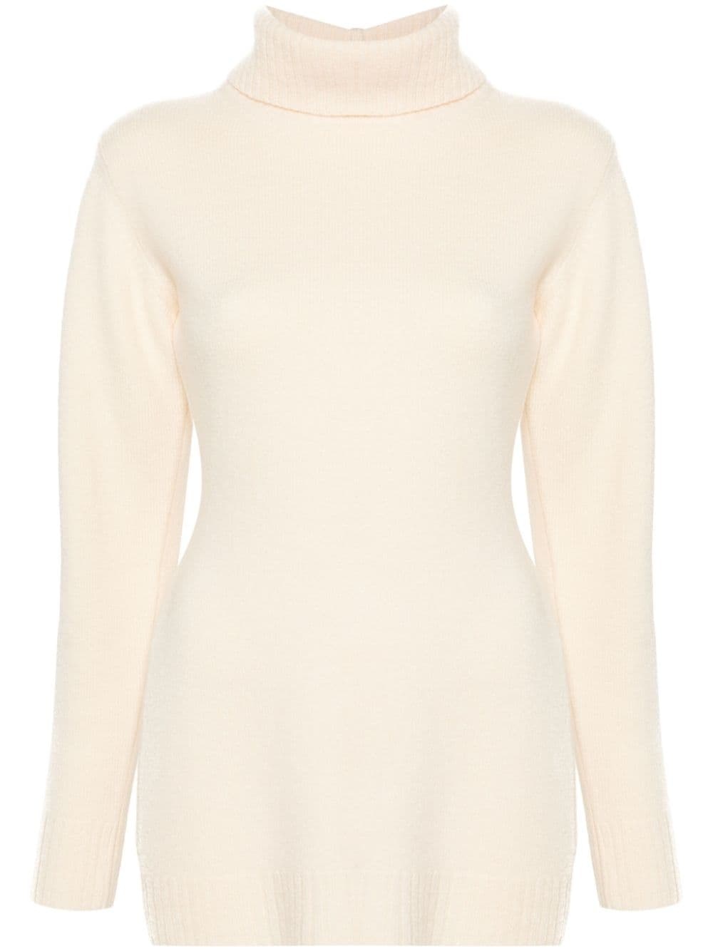 roll-neck wool jumper - 1