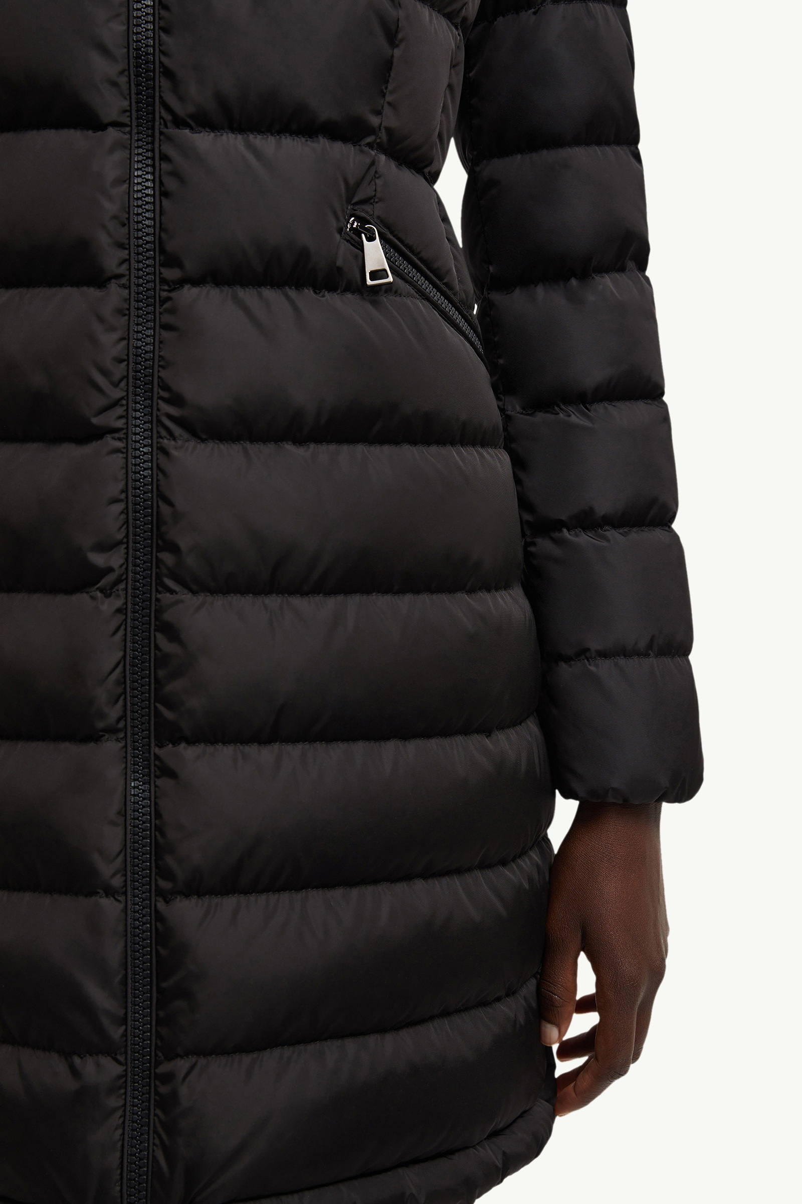 Flammette Hooded Long Down Jacket - 9