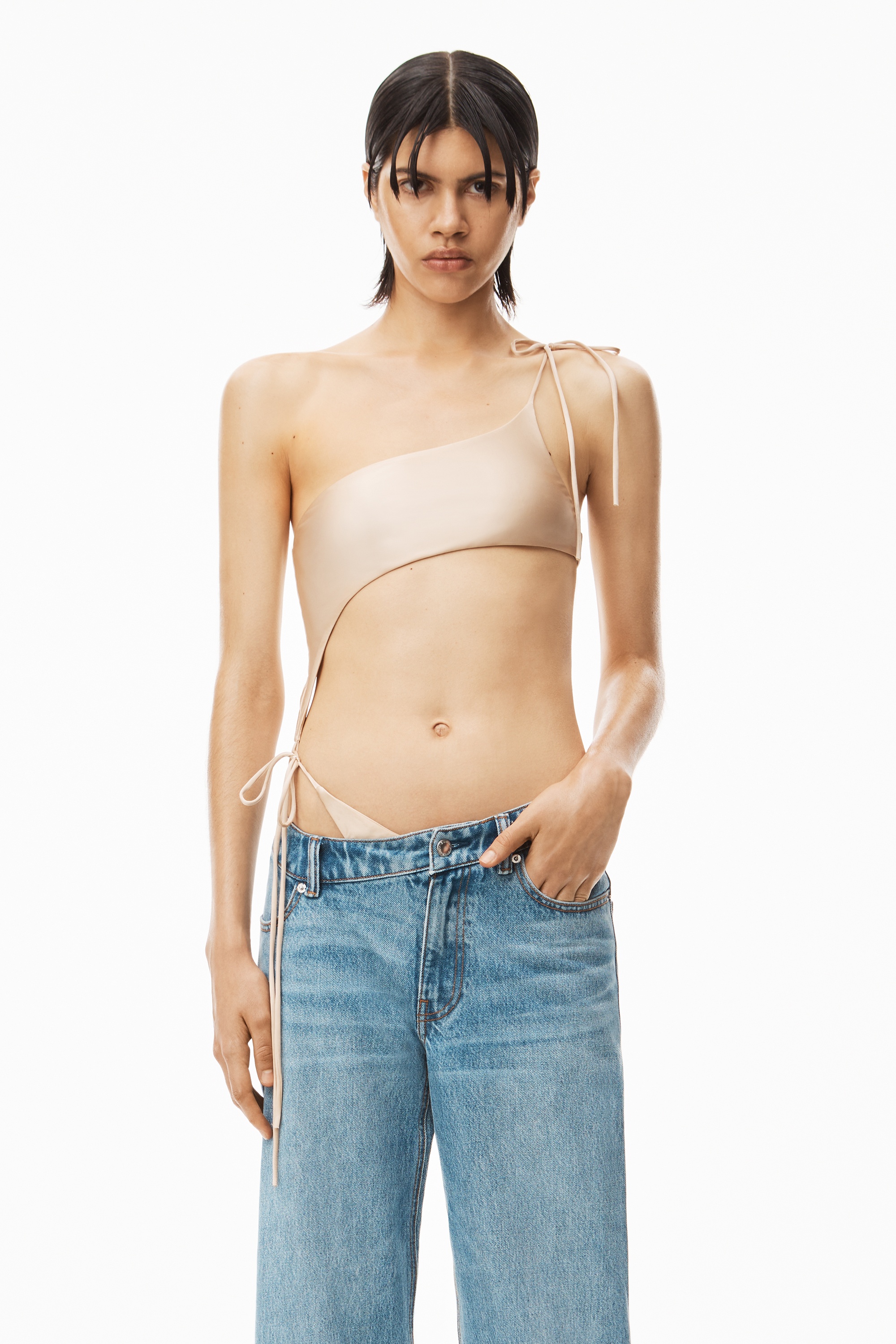 ASYMMETRICAL SLOUCHY JEAN IN DENIM - 6