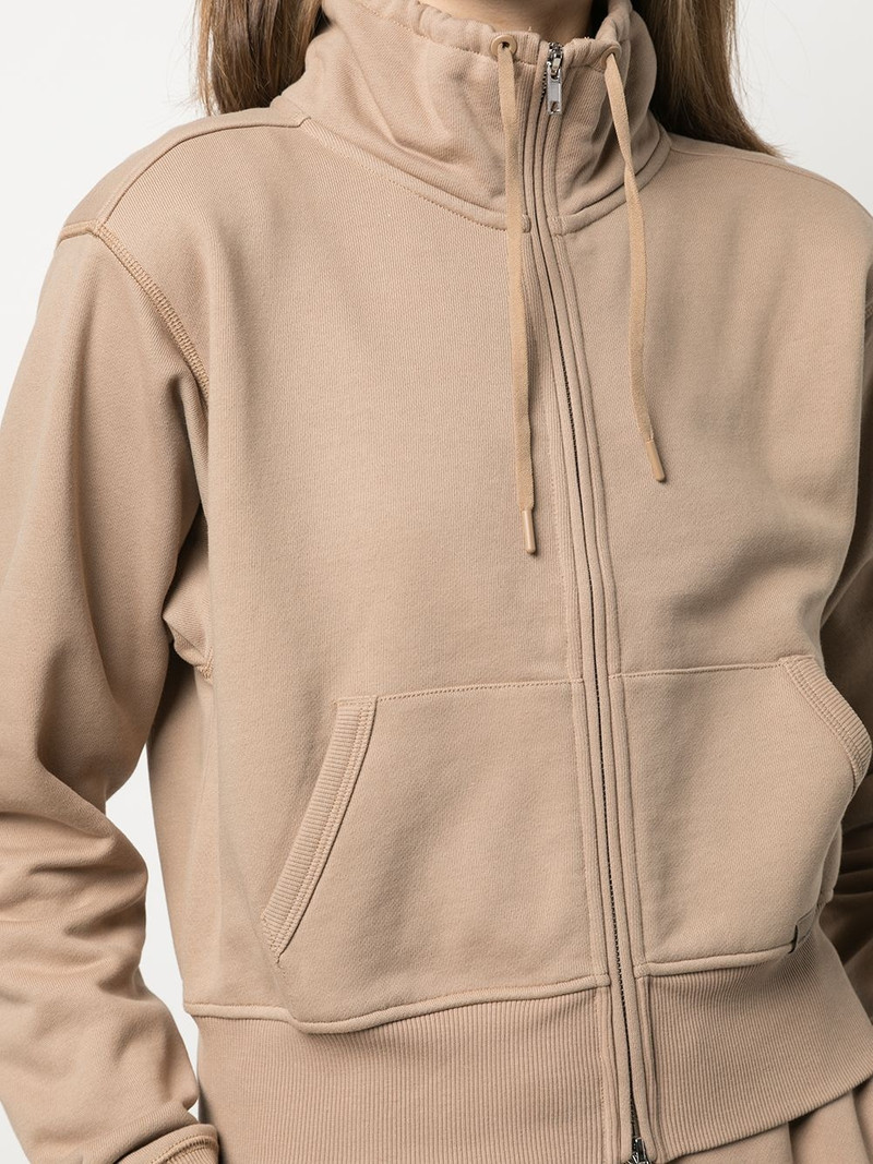 drawstring-collar bomber jacket 5
