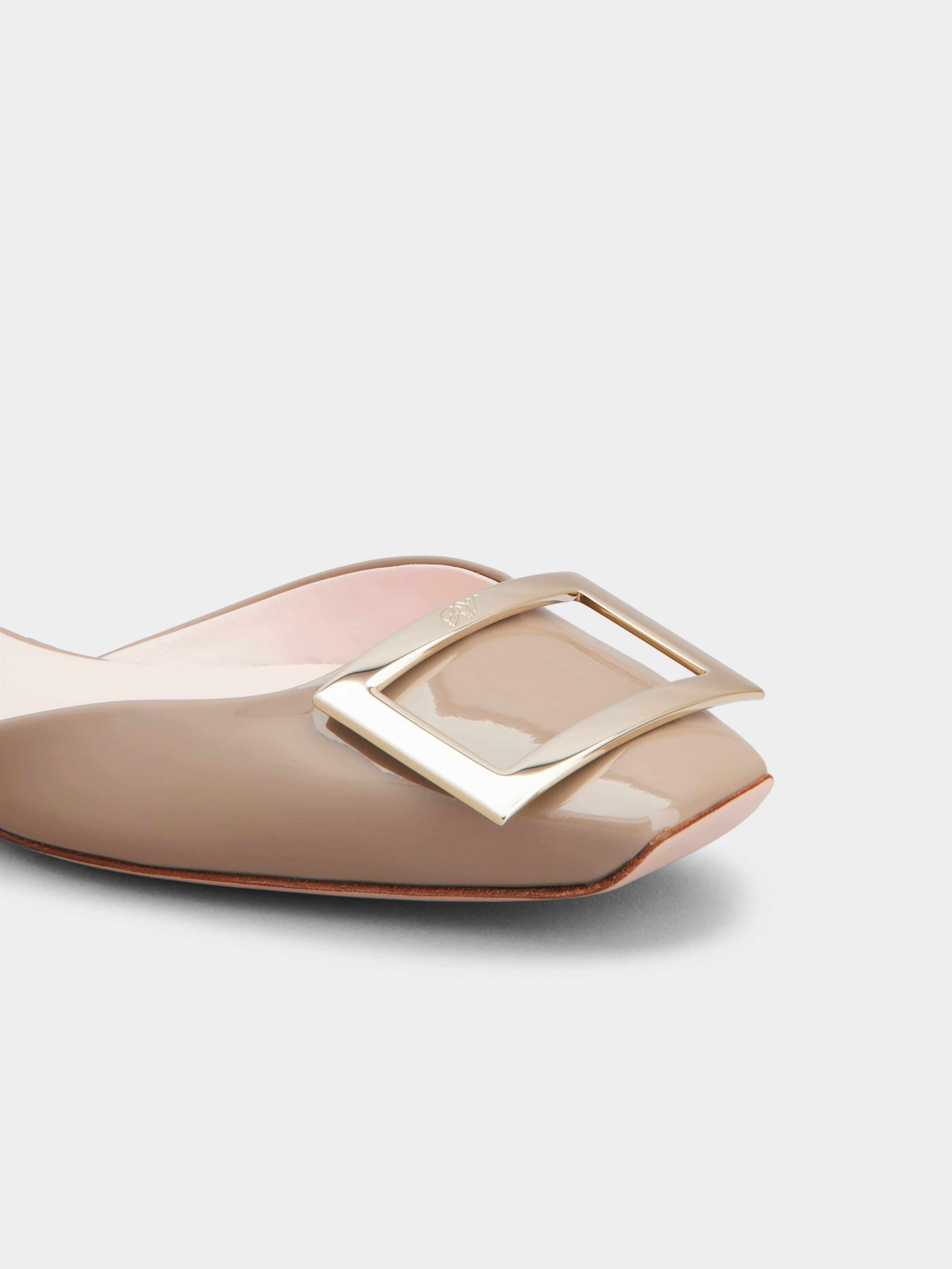 Trompette Dorsay Metal Buckle Ballerinas in Patent Leather - 3