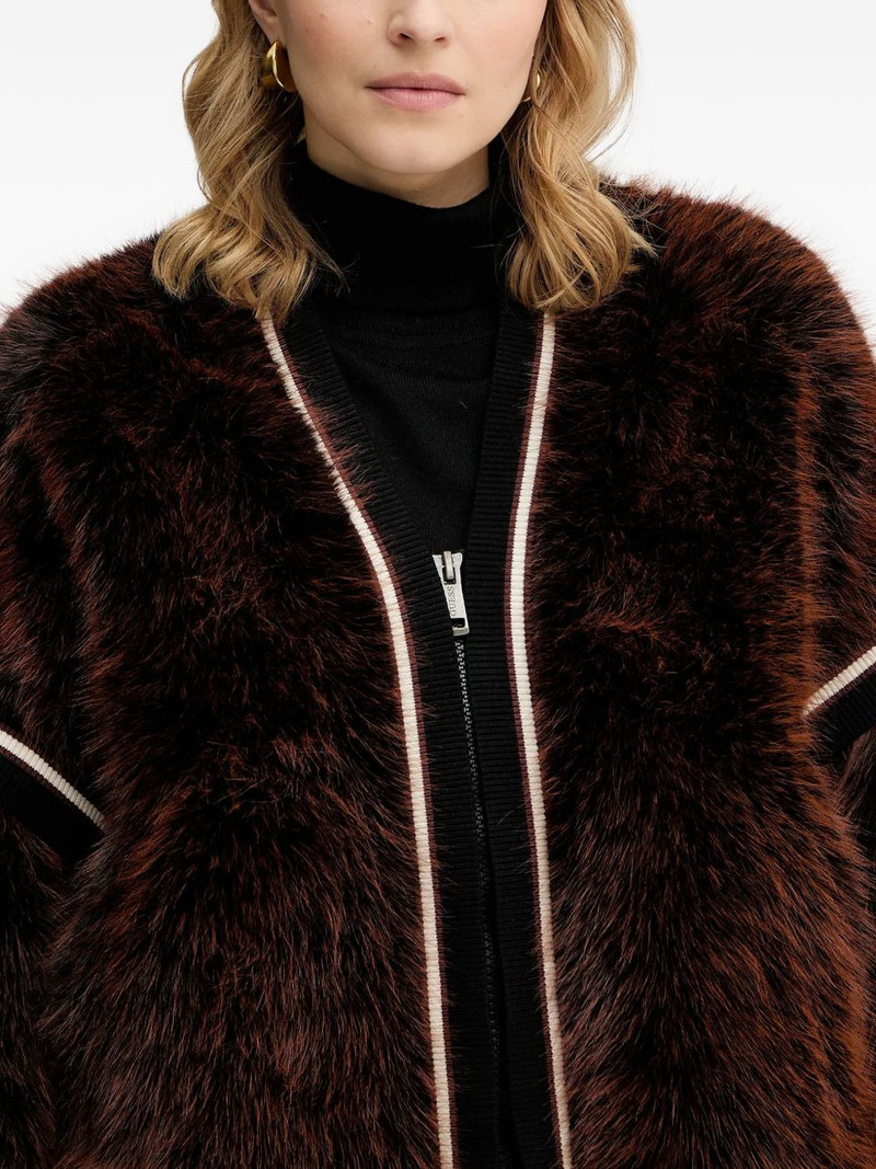 striped-trim jacket 4