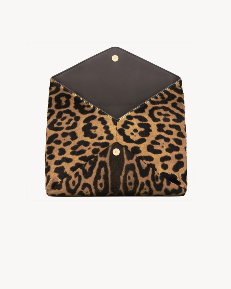 CASSANDRE LARGE ENVELOPE POUCH IN PONY HAIR LEATHER 4