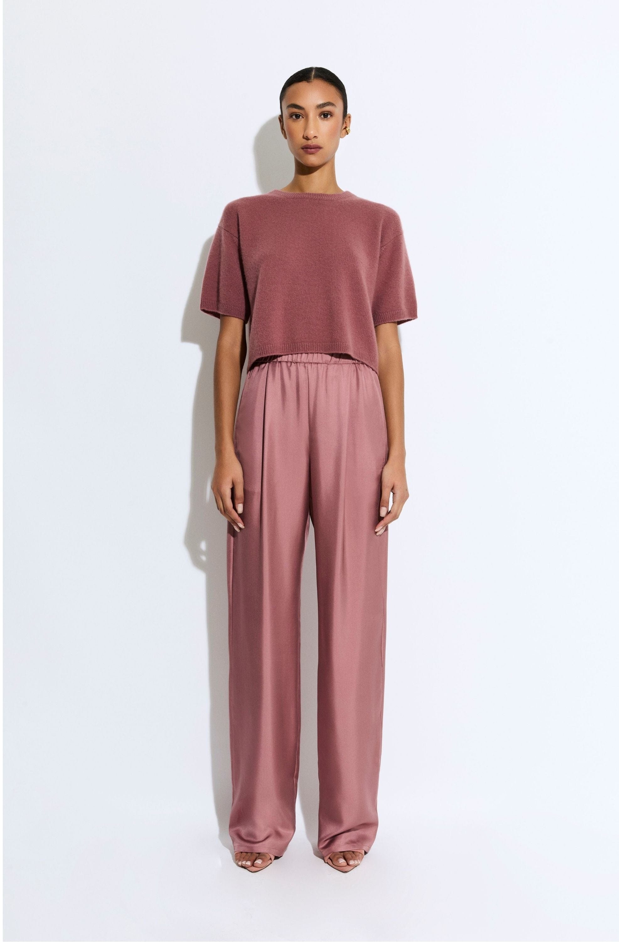 Silky Twill Elastic Waist Pant - 2