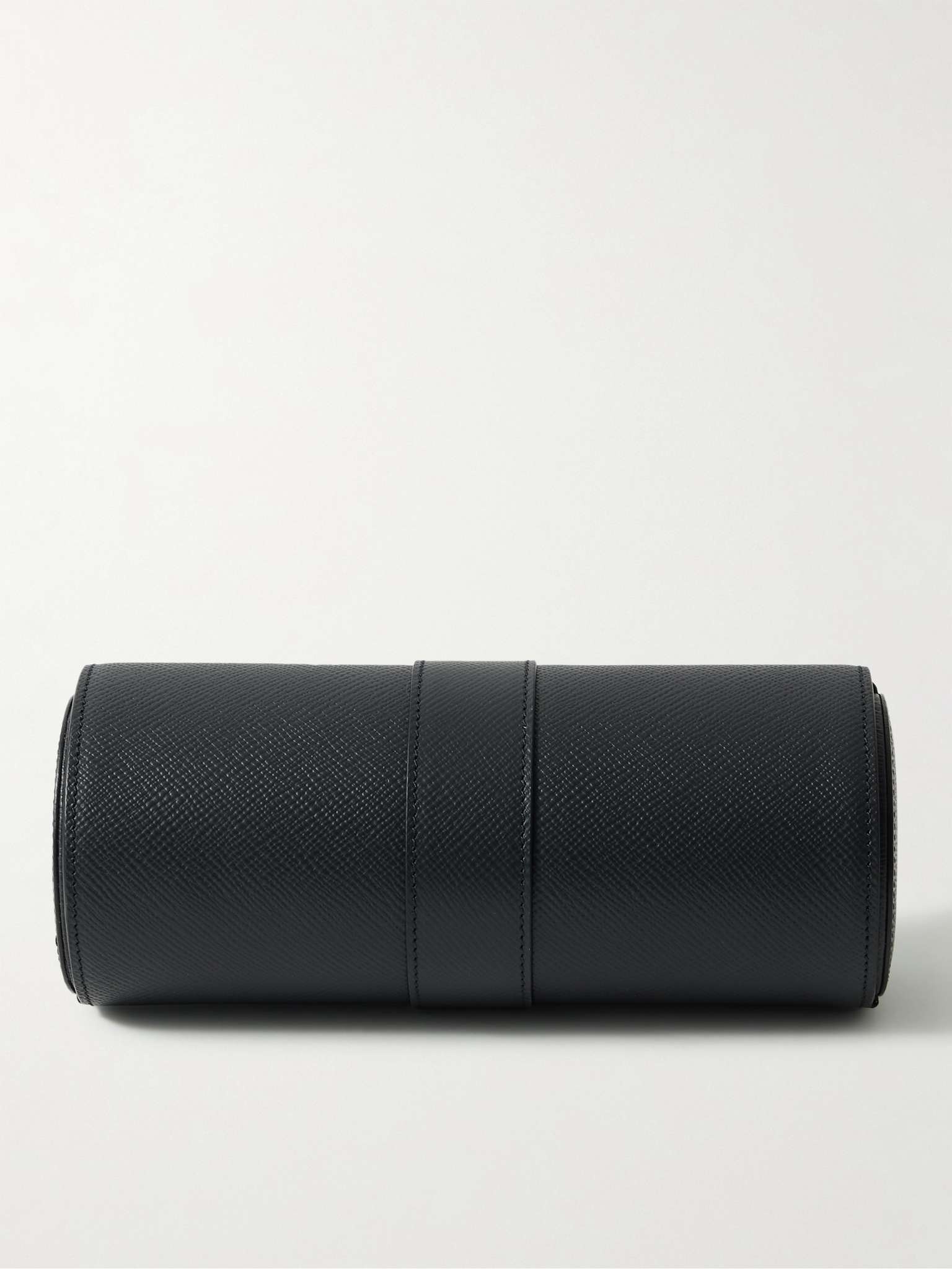 Panama Cross-Grain Leather Watch Roll - 5