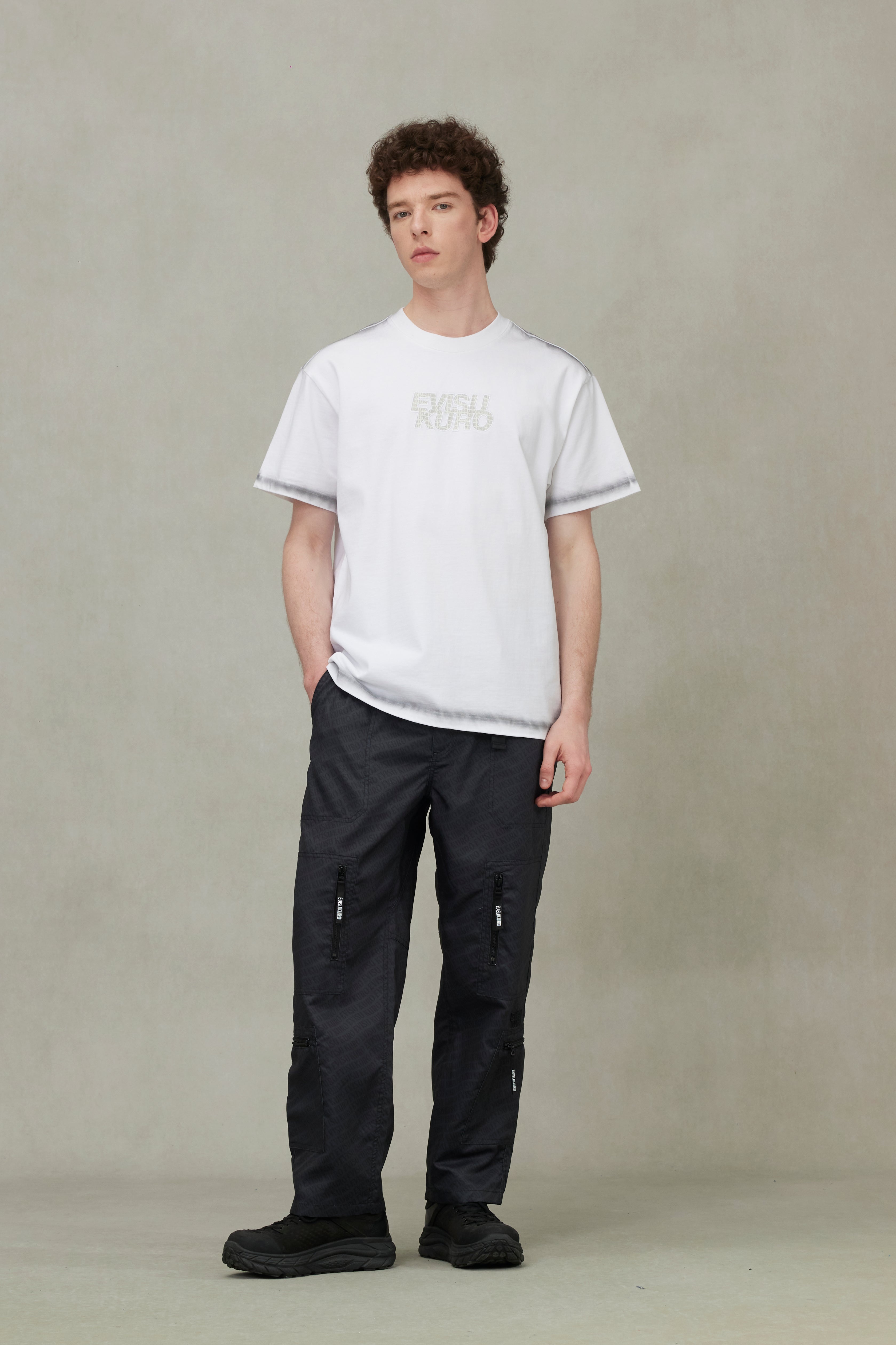 Japanese Appliqué Logo Embroidery Regular Fit T-shirt - 3