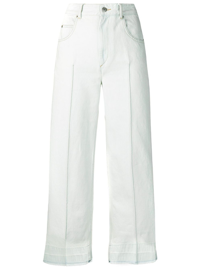 high-waisted cropped jeans 1