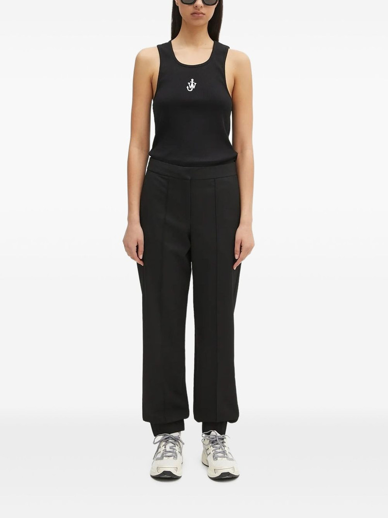 pleated straight-leg trousers 1