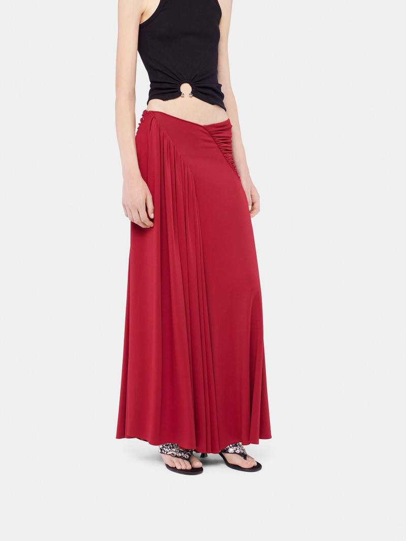 LONG SKIRT WITH RUCHED DETAILS 5
