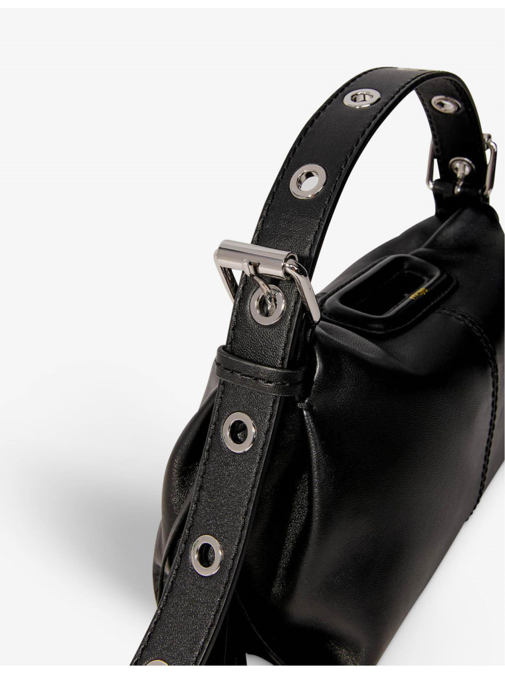 Miss M mini logo-embossed leather shoulder bag - 2