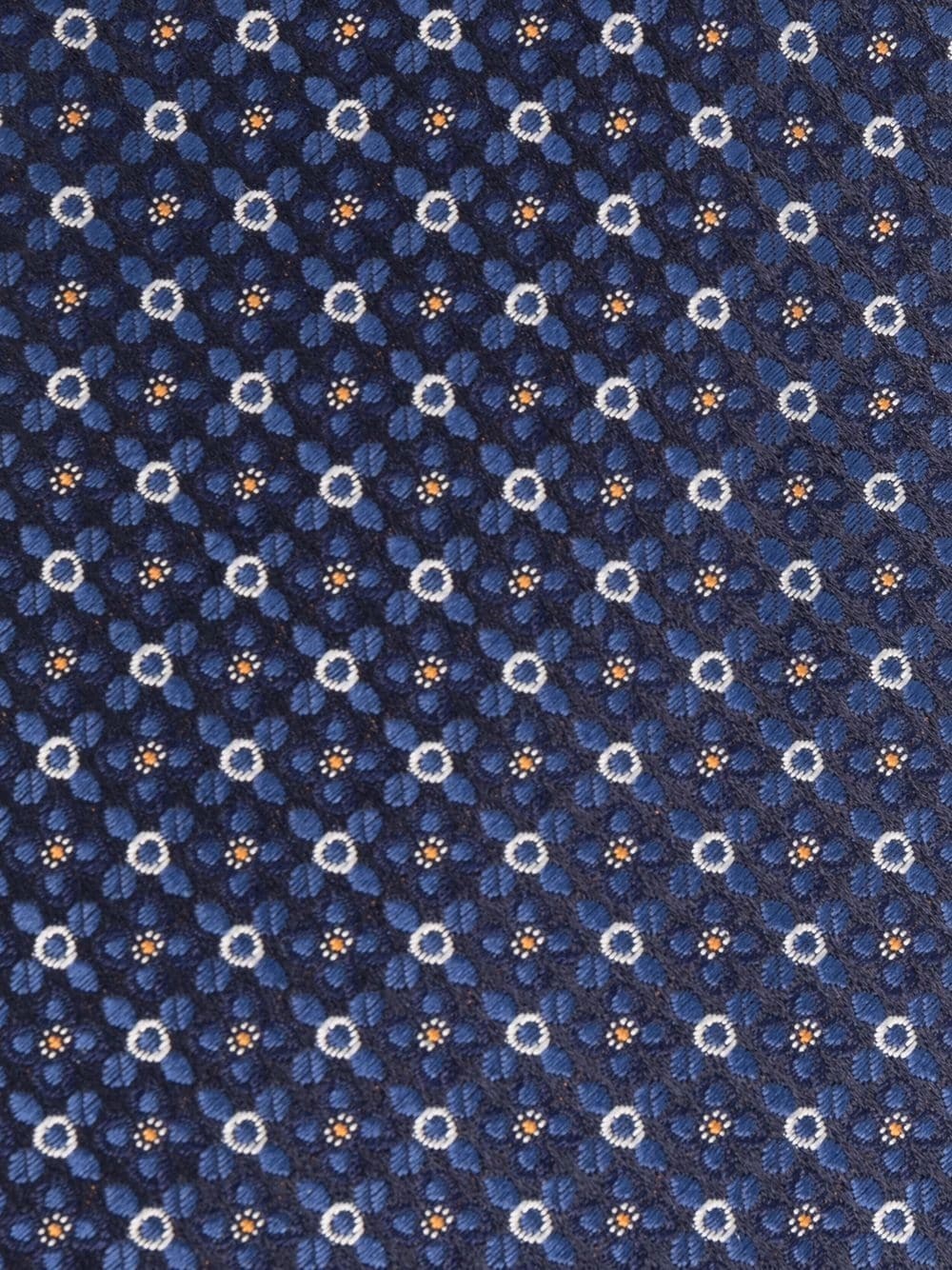 geometric-pattern silk tie - 2