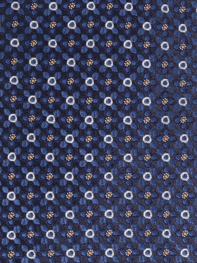 Canali geometric-pattern silk tie outlook