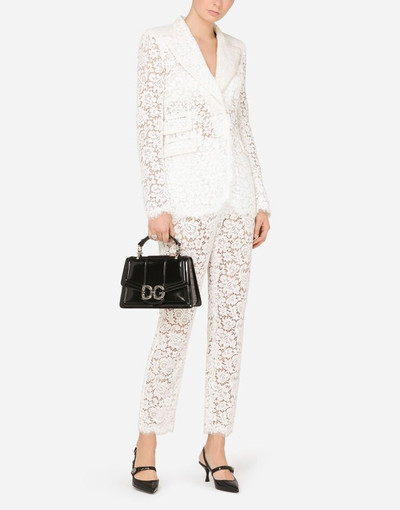 Dolce & Gabbana High-waisted cordonetto lace pants outlook