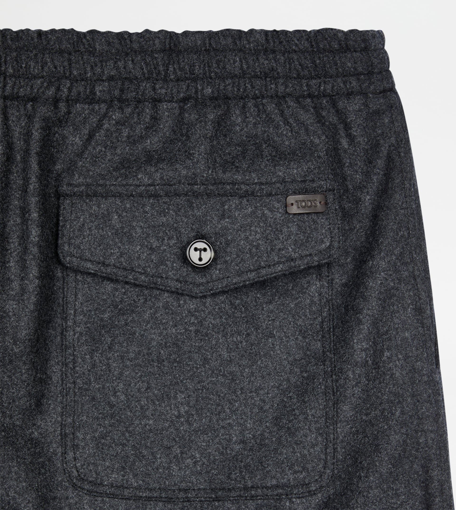 PANTS IN FLANNEL WITH DRAWSTRING - GREY - 8