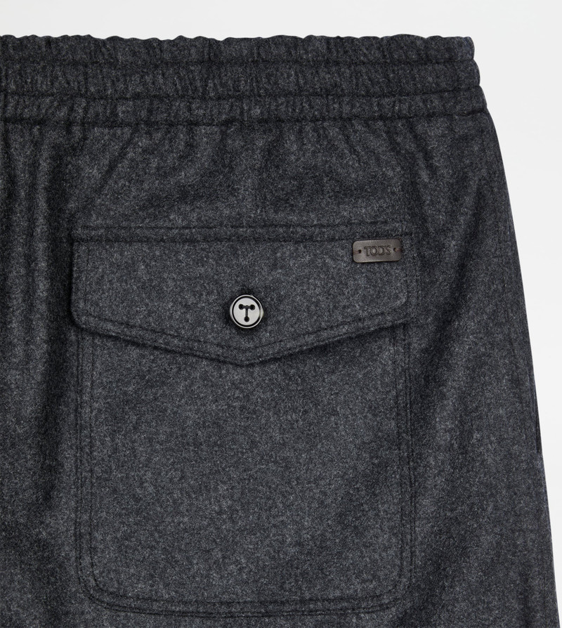 PANTS IN FLANNEL WITH DRAWSTRING - GREY 8