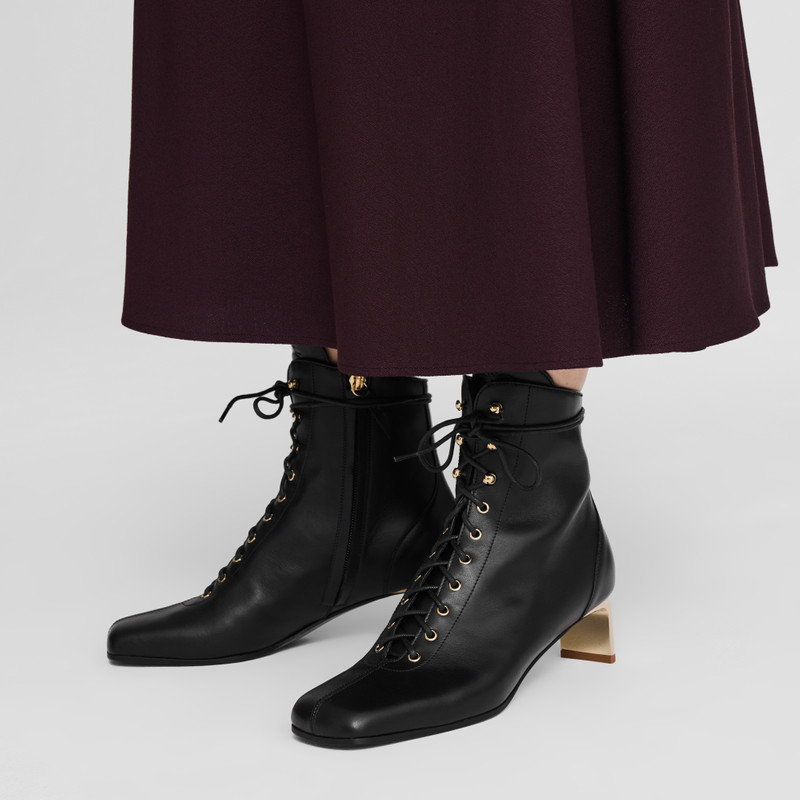 La Patineuse High heel low boots Black - Leather 4
