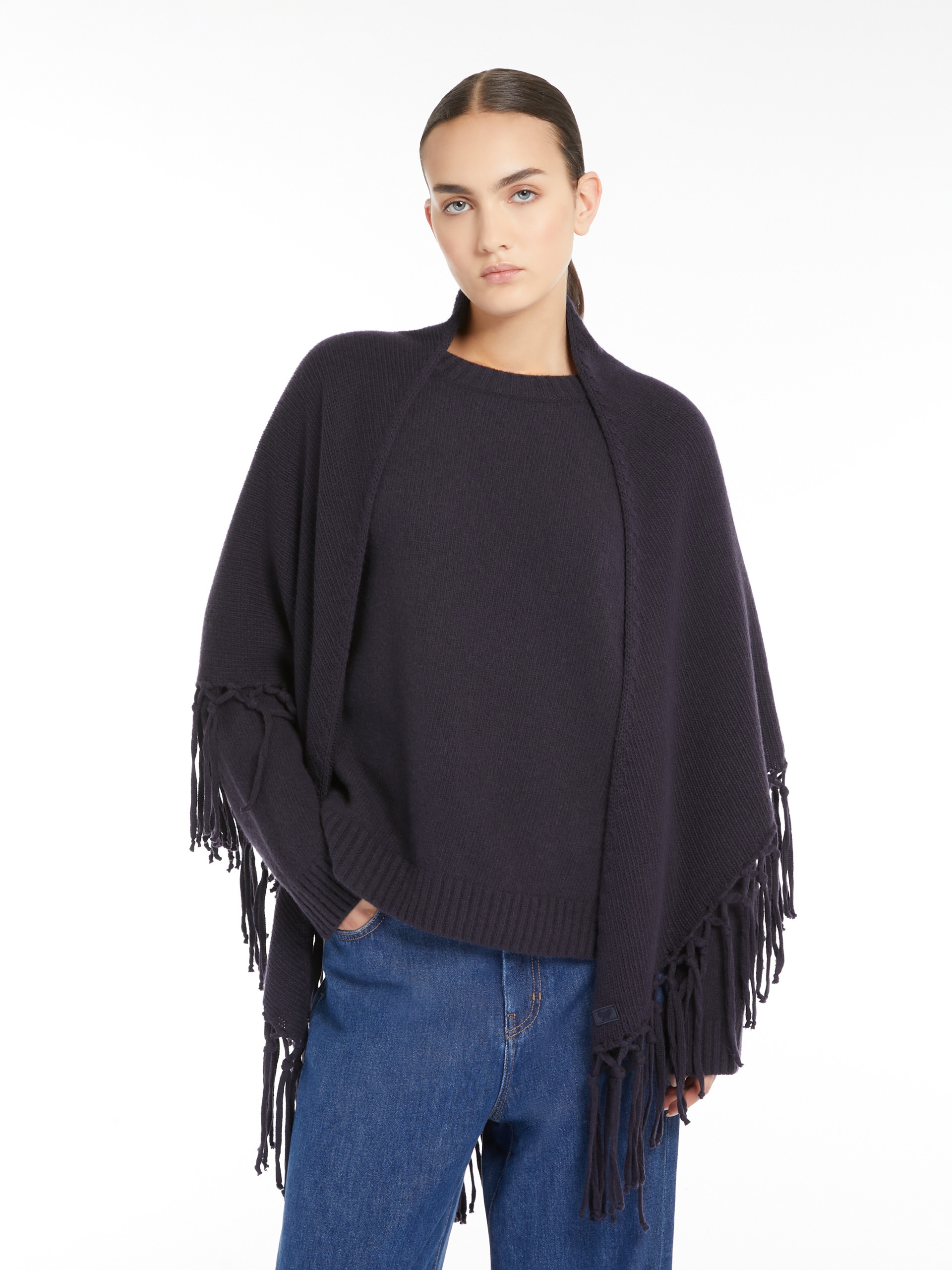 TORNADO Triangular wool shawl - 4