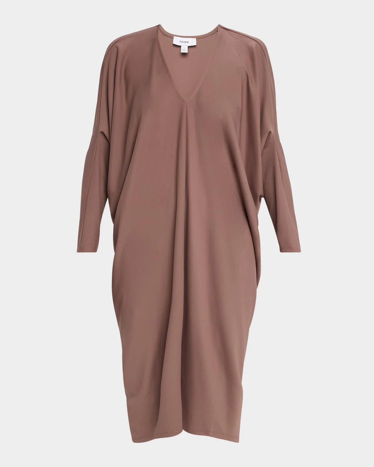 Gracie Draped Batwing-Sleeve Dress - 1