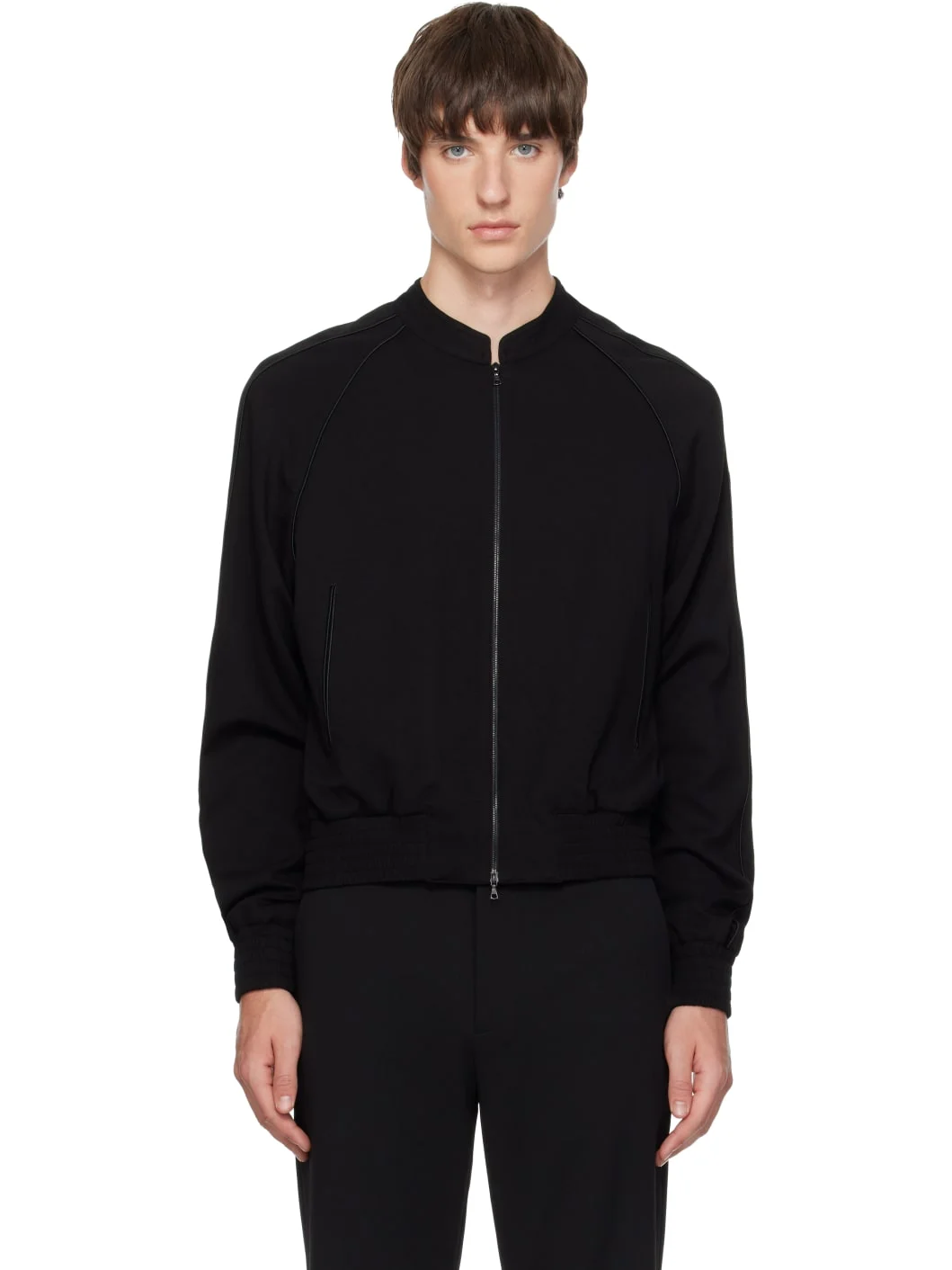 Black Varsity Jacket - 1