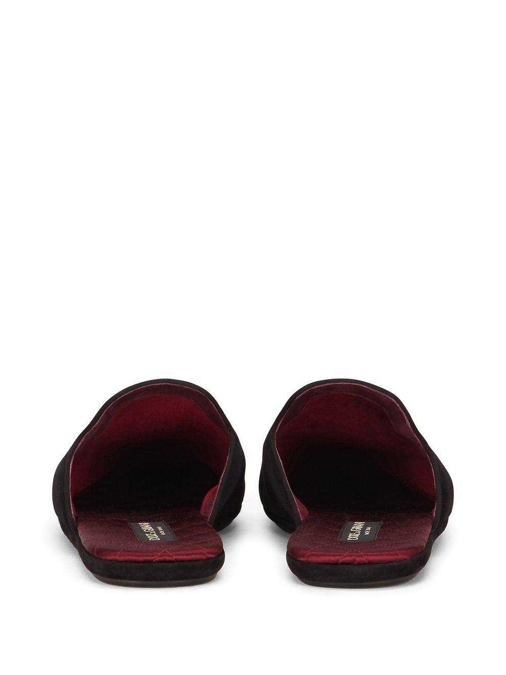 cross-embellished velvet slippers - 3