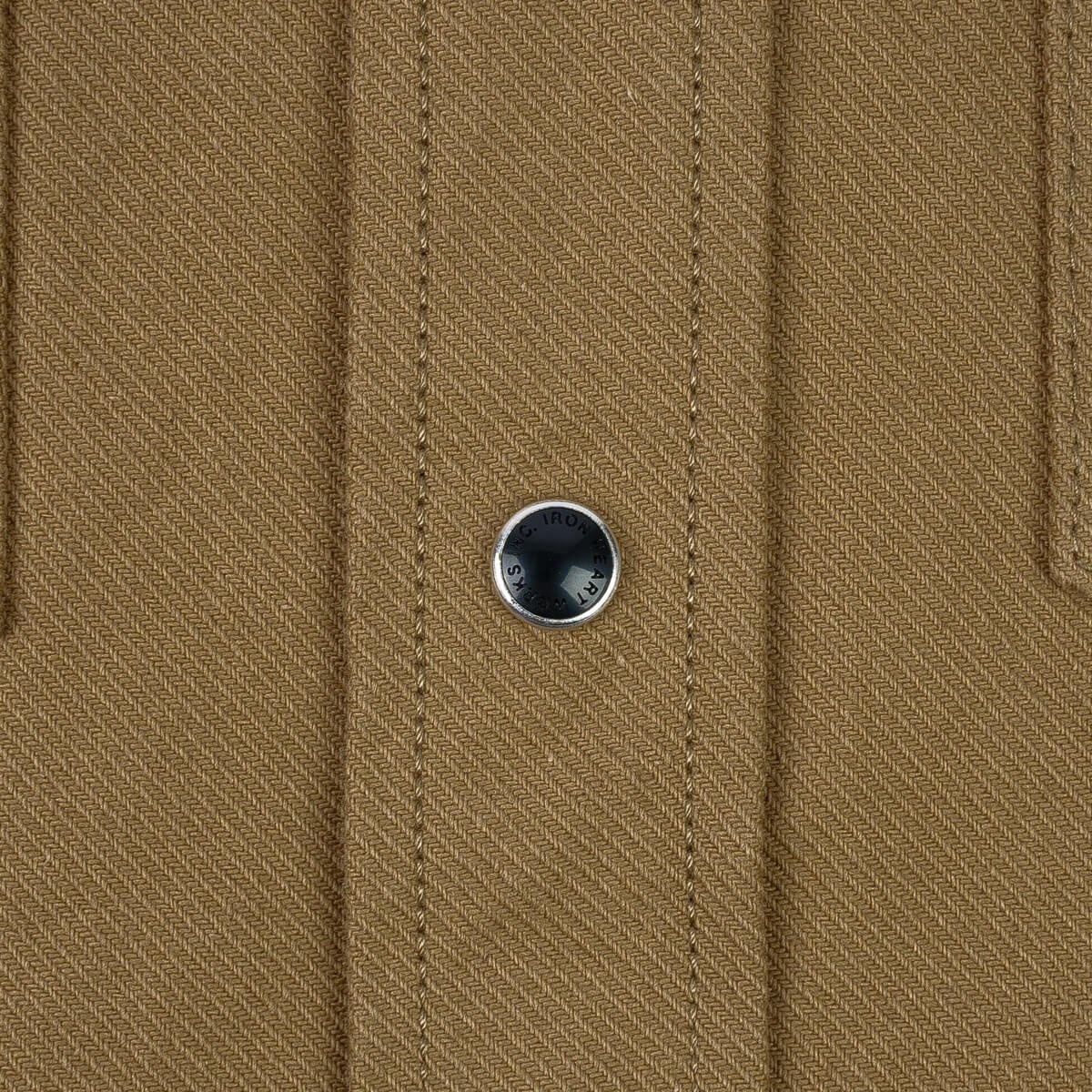 IHSH-235-BRN 13oz Military Serge Western Shirt - Brown - 10