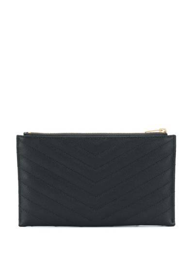 SAINT LAURENT quilted monogram pouch outlook