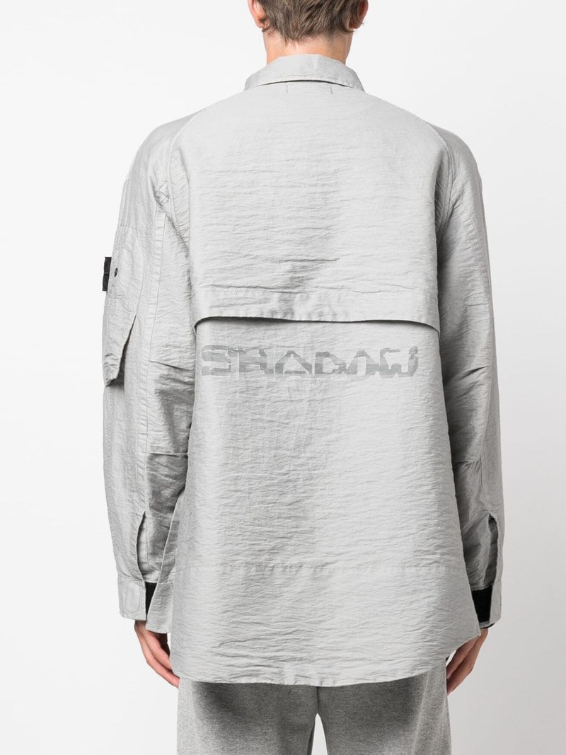 Compass-patch shirt jacket 4