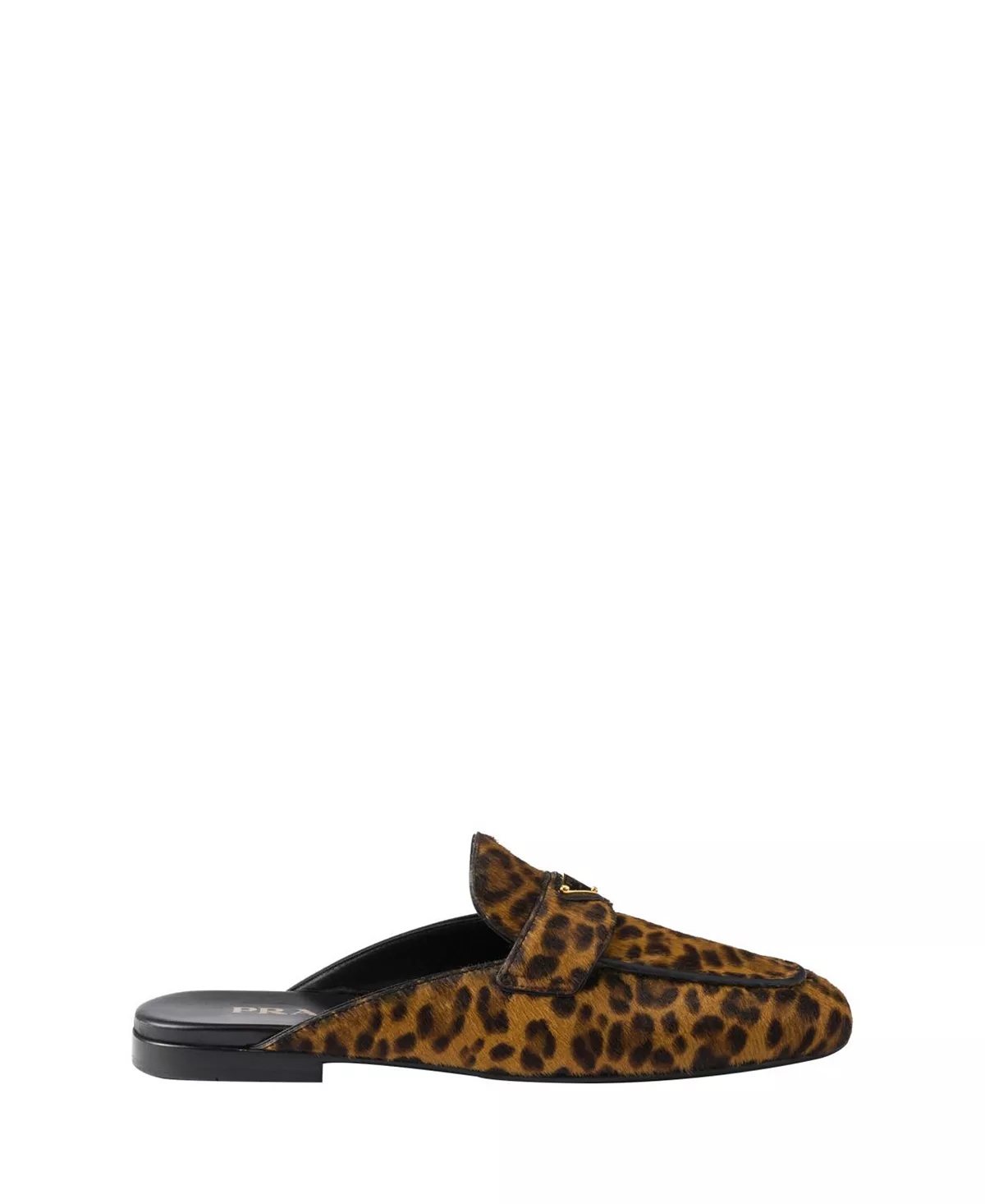 Women's Leopard-Print Leather Mules - 2