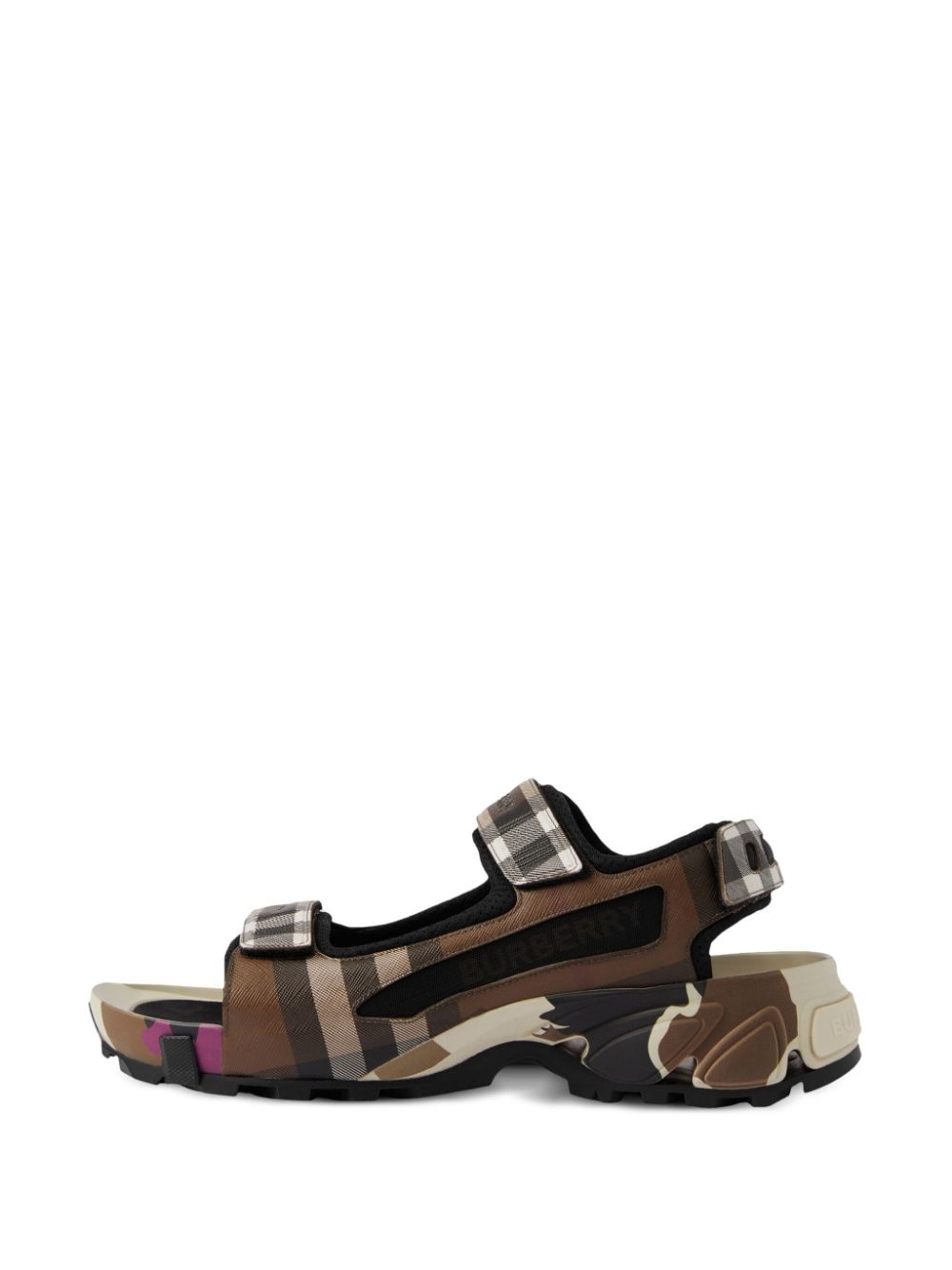 Arthur check-pattern sandals - 5