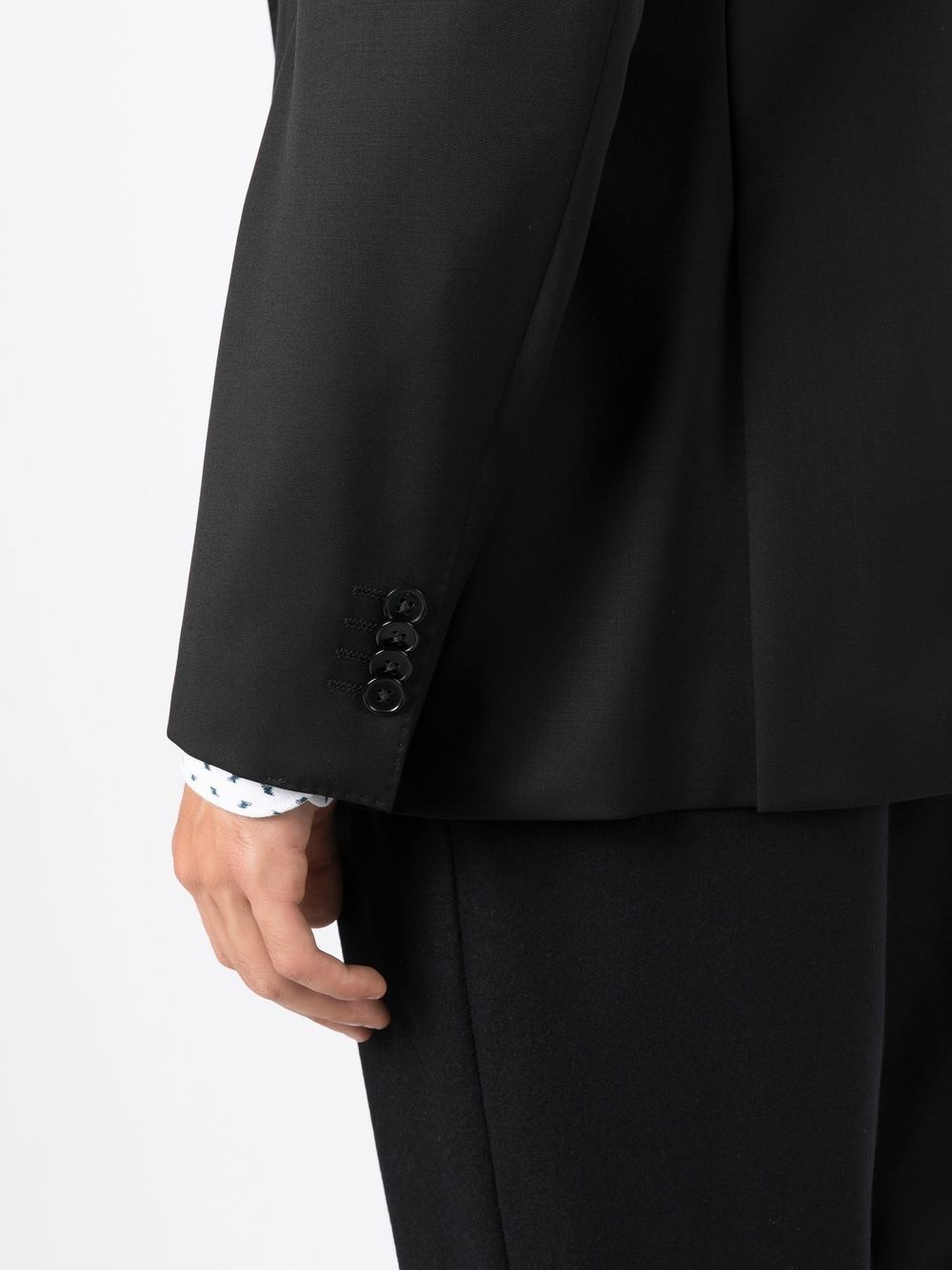 single-breasted fitted blazer - 5