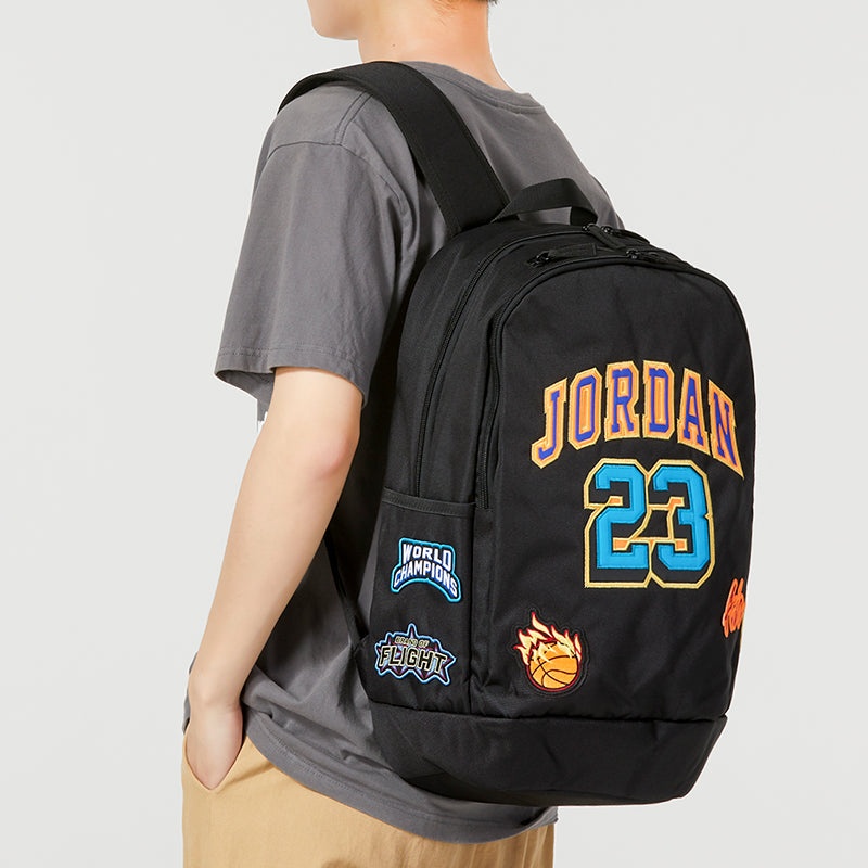 Air Jordan Patch Backpack 'Black' JD2333051AD-001 - 3