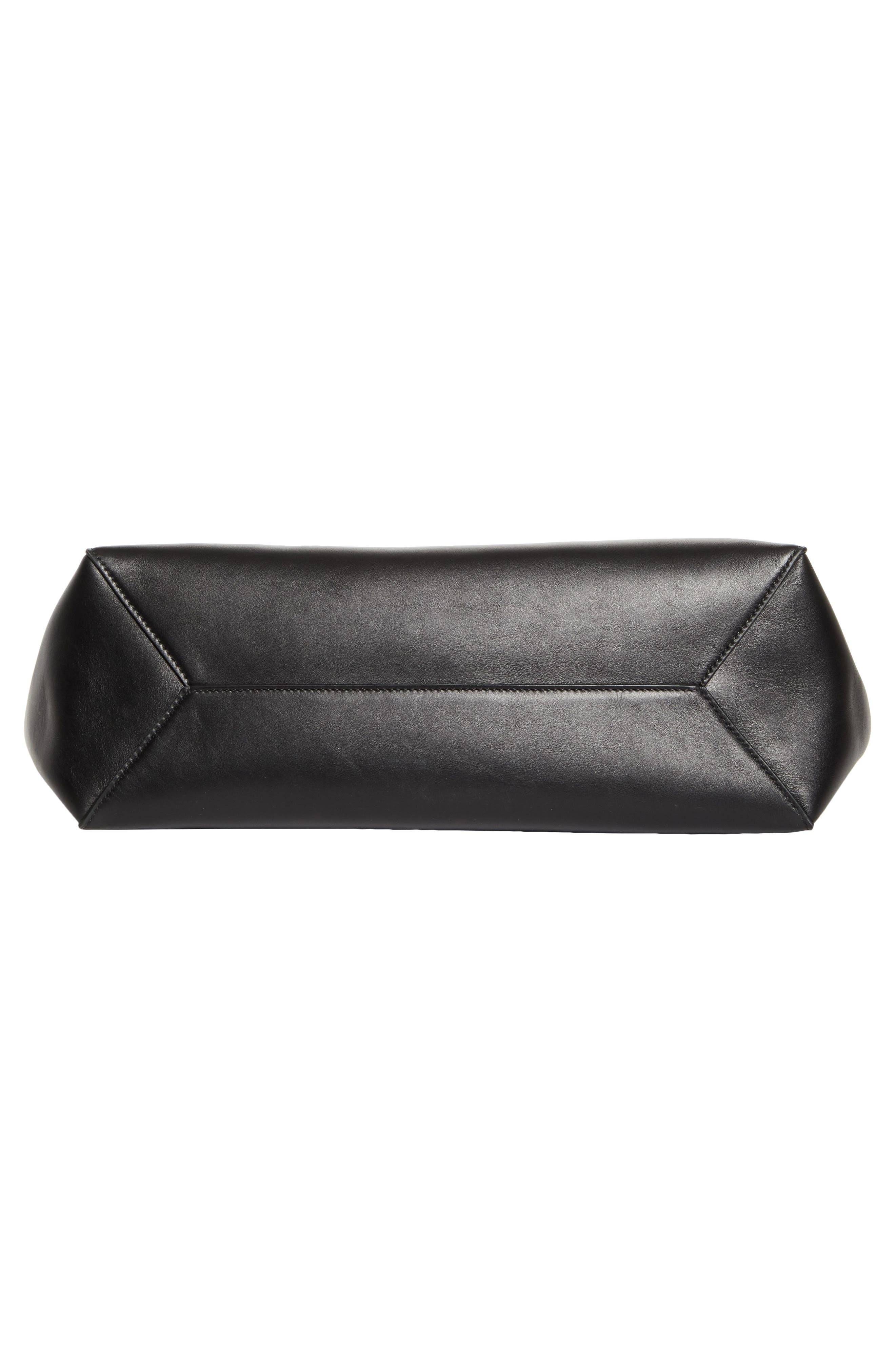 Jimmy Choo Medium Diamond Leather Belted Tote in Black/Antique Silver at Nordstrom - 7