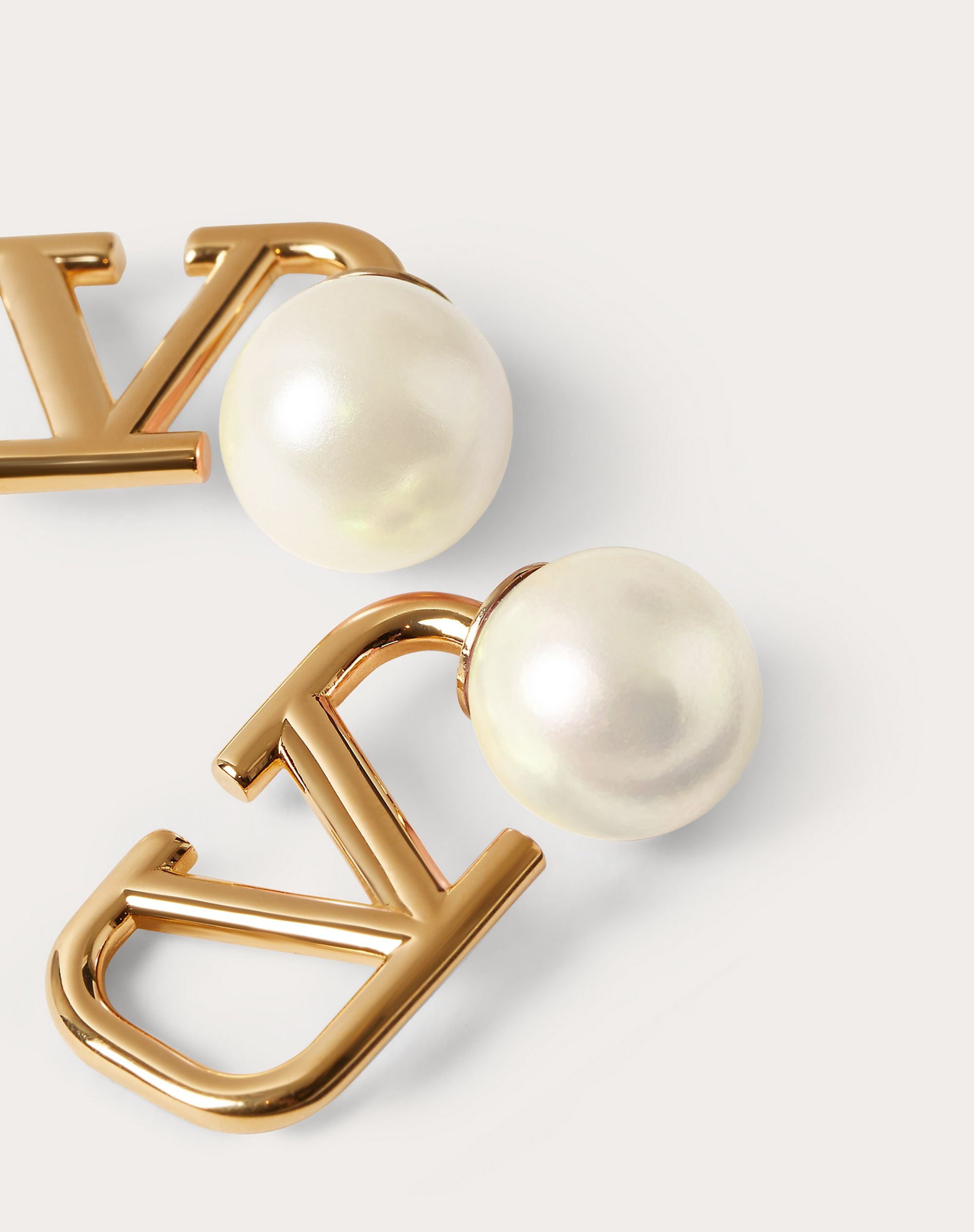 VLogo Signature Metal and Resin Earrings - 2