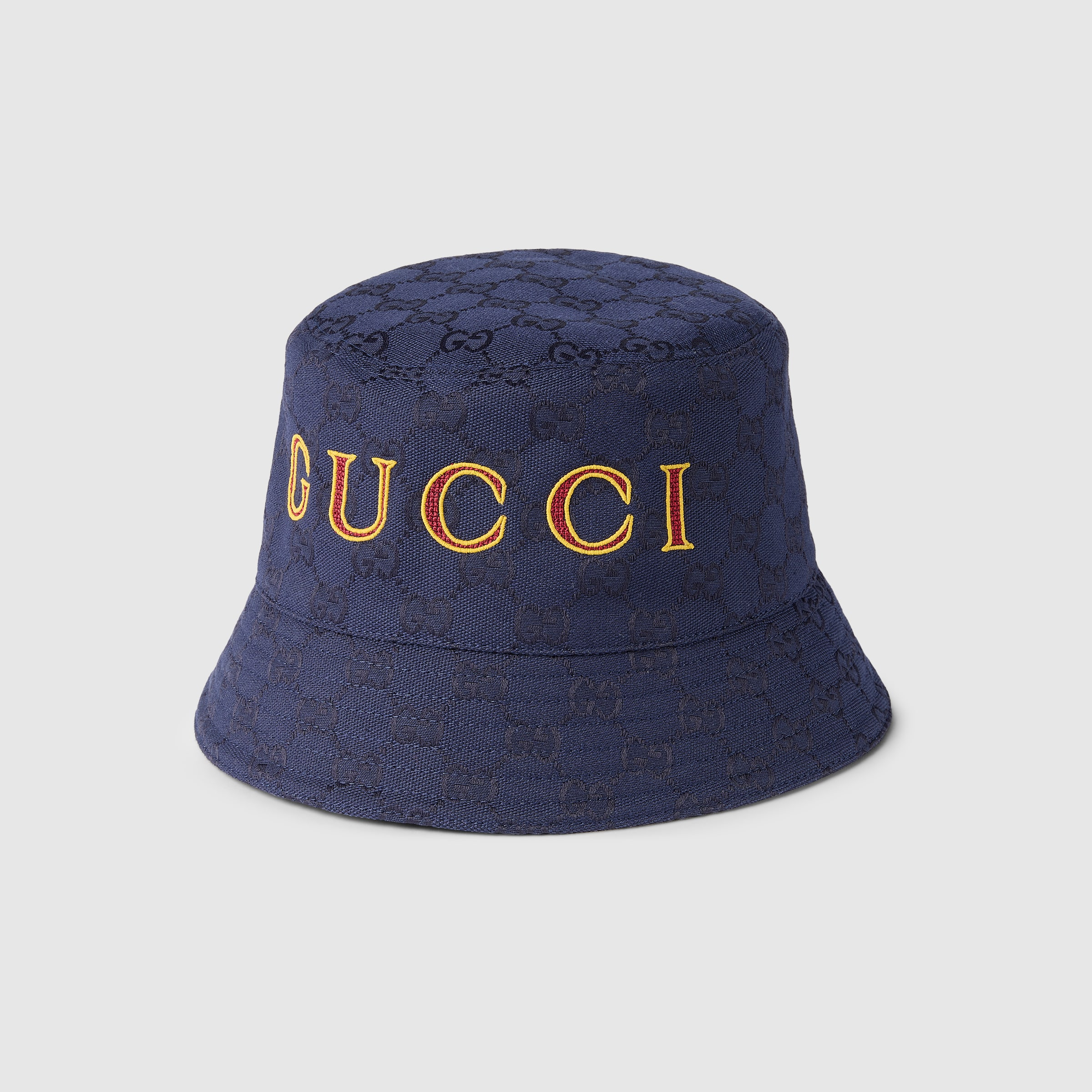 GG cotton canvas jacquard bucket hat - 1