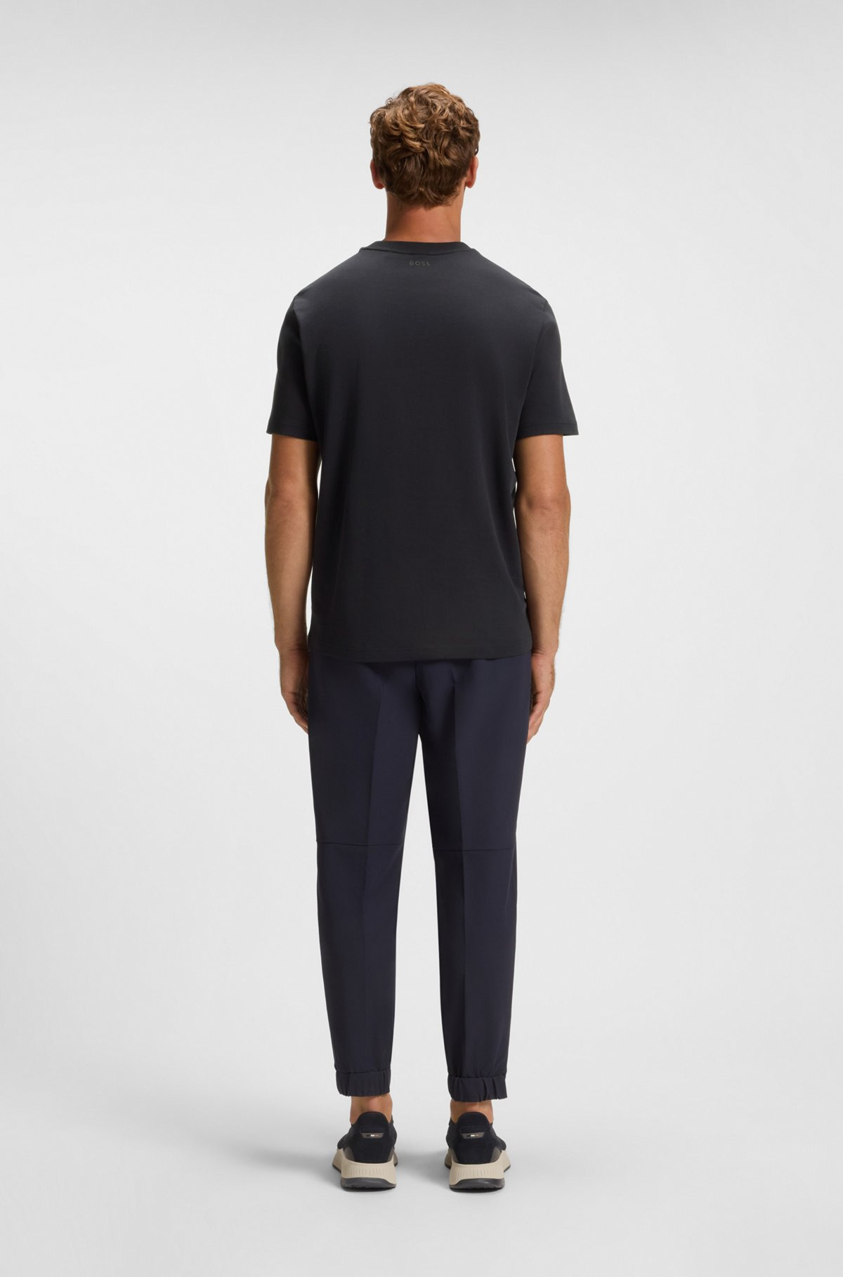 RELAXED-FIT T-SHIRT WITH TENNIS-INSPIRED MESH-PRINT LOGO - 5