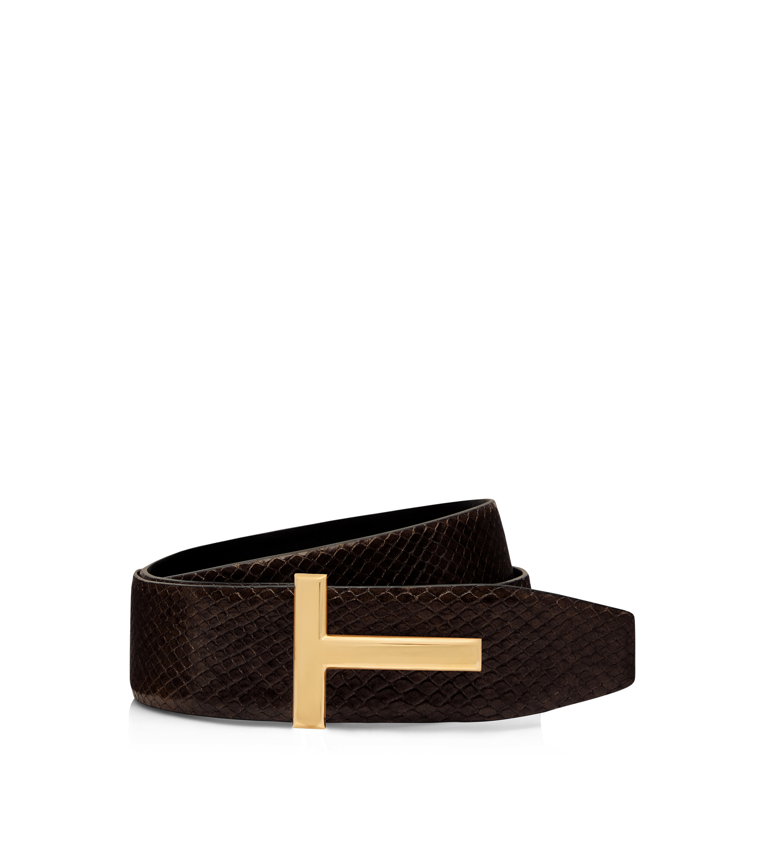 PRINTED PYTHON REVERSIBLE ICON T BELT - 1
