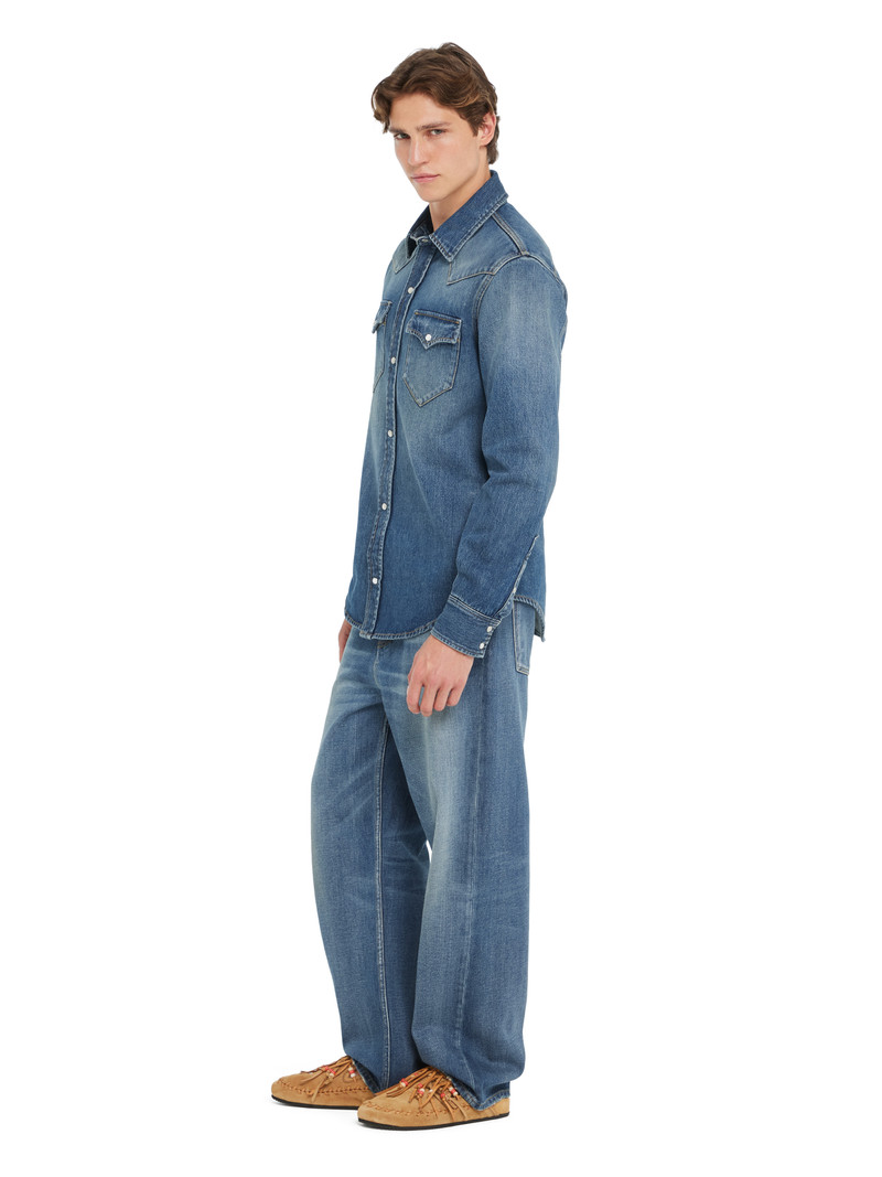 Alanui Medium Wash Denim Shirt outlook