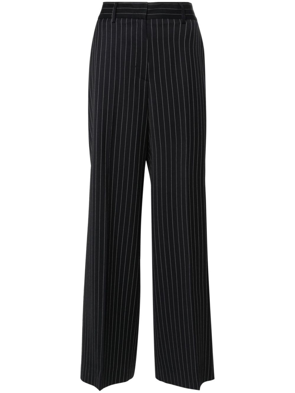 high-waist straight-leg trousers - 1