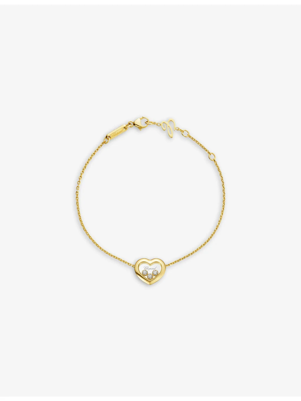 Happy Diamonds Icons 18ct yellow-gold and 0.15ct round-cut diamond bracelet - 1