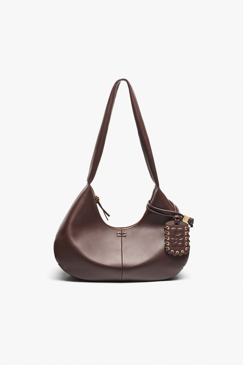 BROWN MEDIUM HOBO BAG 1