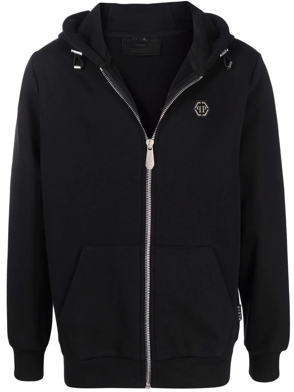 embellished skull logo-print zip hoodie - 1