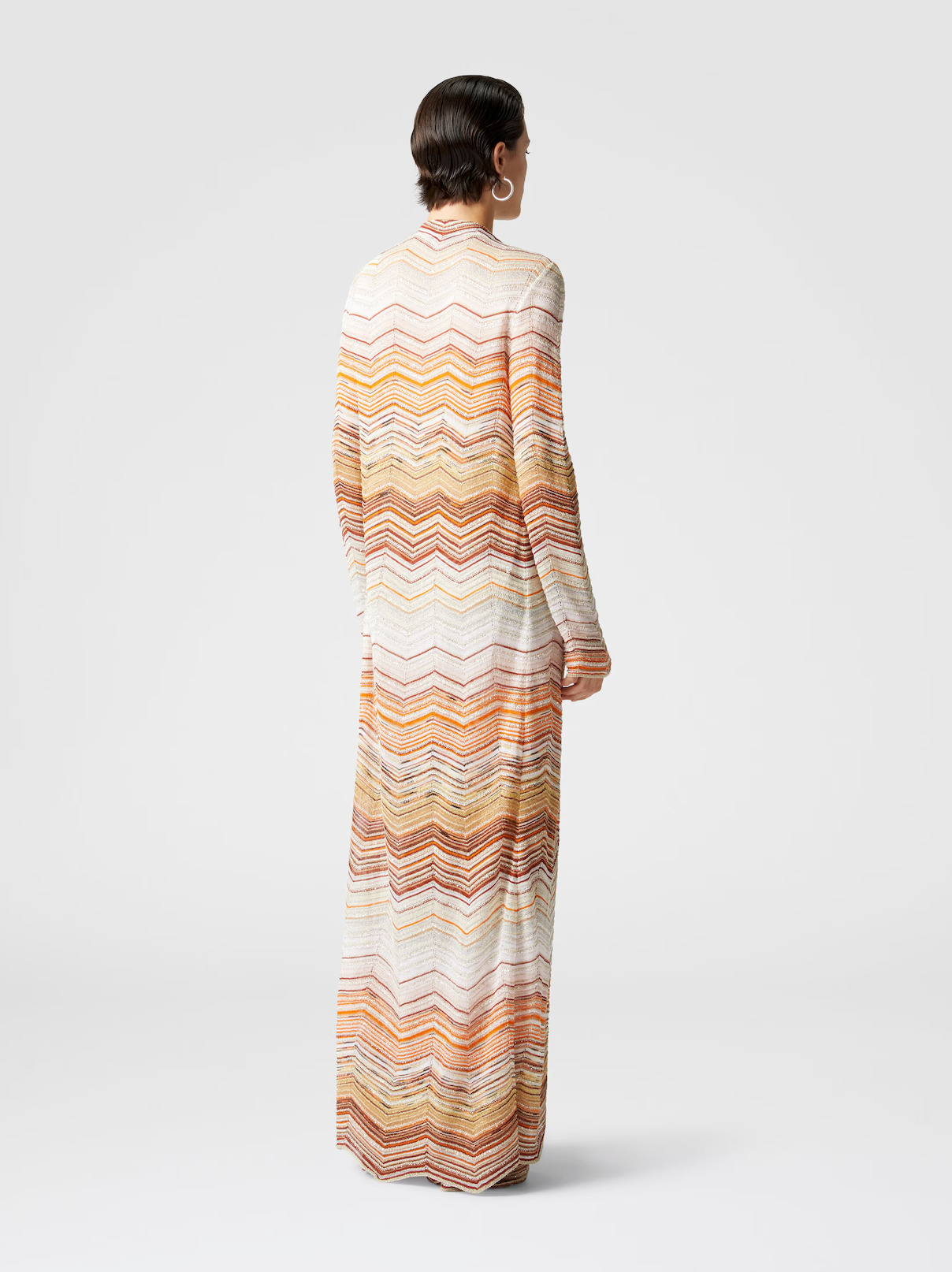 Long Cardigan Brown Multi - 5