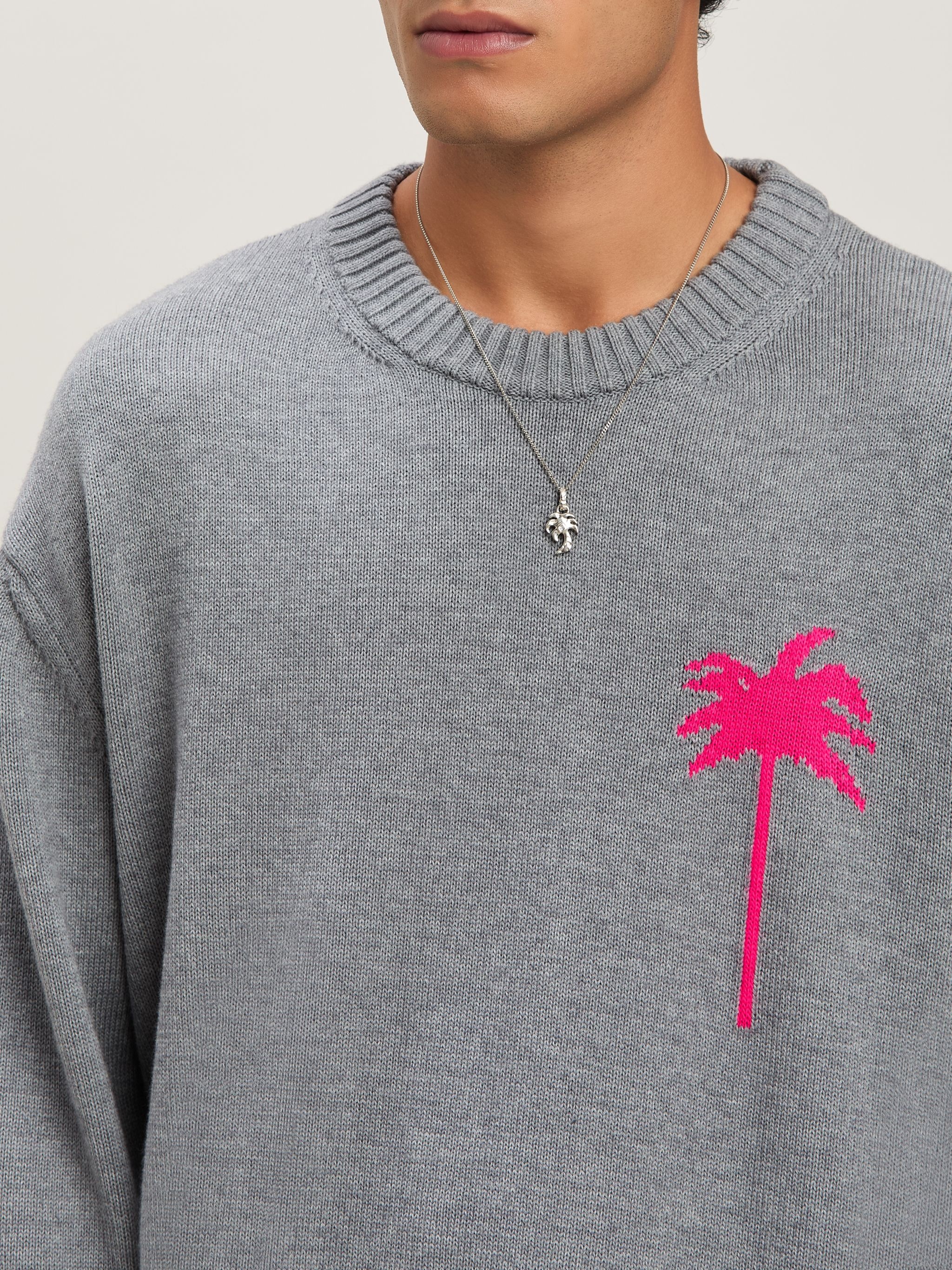 Palm Inlay knit jacket - 6