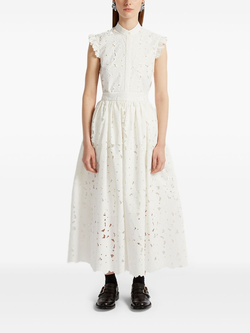 gathered midi skirt - 3
